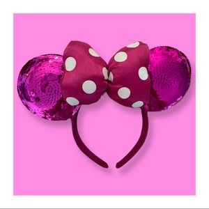 Minnie Mouse pink ears headband